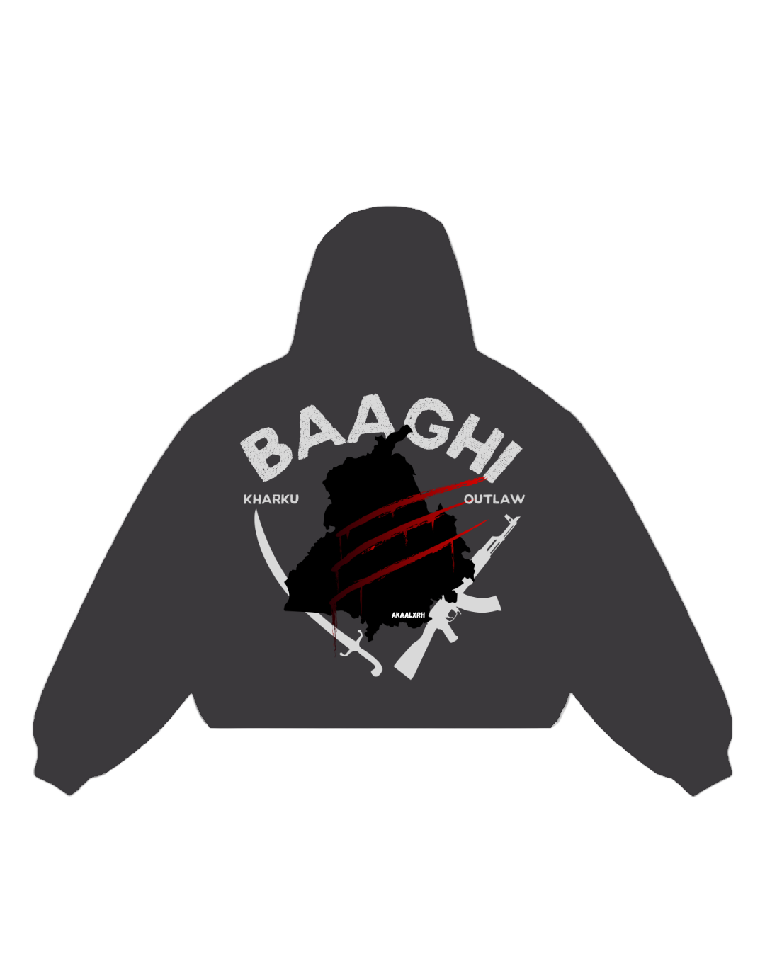 We Are Baaghi Hoodie - Dark Grey