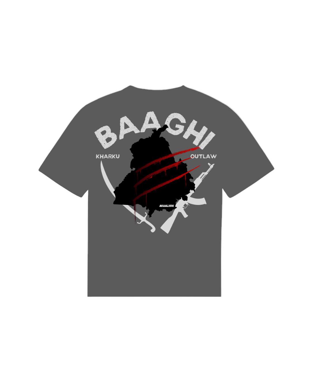 We Are Baaghi Sports Tee - Dark Grey