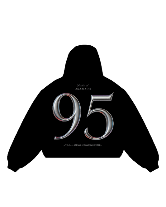 95 Zip Up - Black