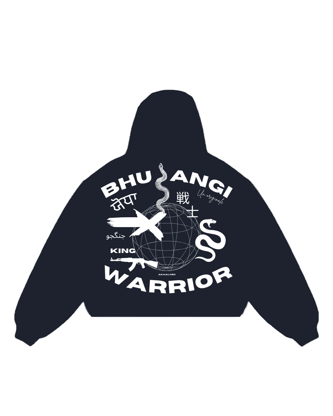 Bhujangi Zip Up - Navy