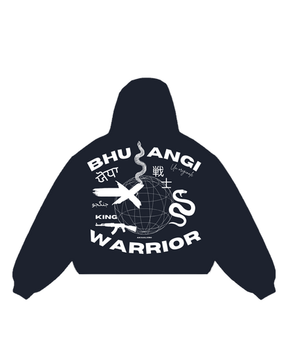 Bhujangi Zip Up - Navy