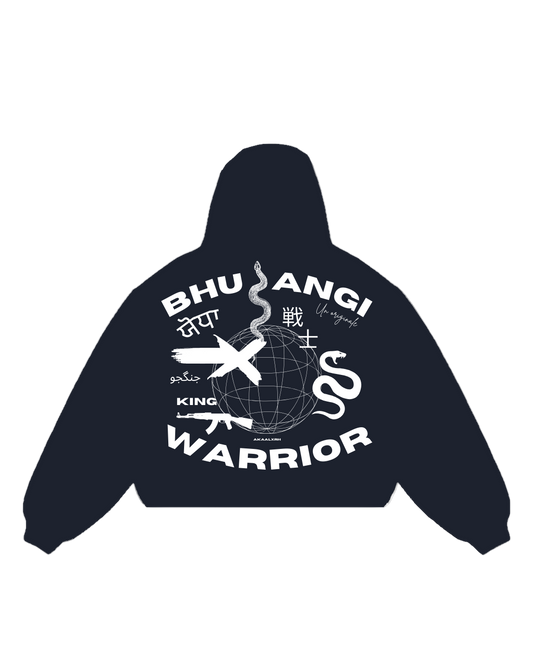 Bhujangi Zip Up - Navy