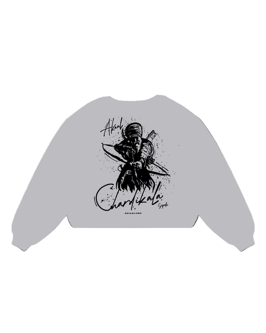 Chardikala Sipahi Sweatshirt - Light Grey