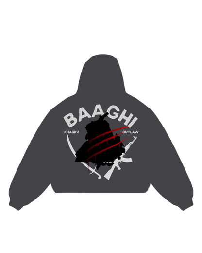 We Are Baaghi Zip Up - Dark Grey